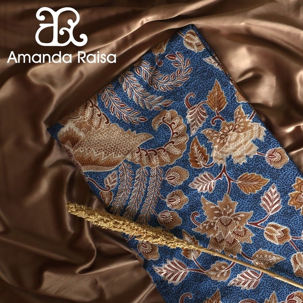 Kain Batik Meteran Potongan Motif Kupu Biru