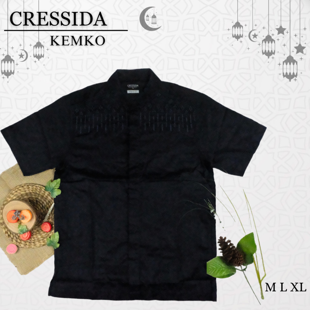 CRESSIDA Koko Lengan Pendek Katun Pria Original QB104X