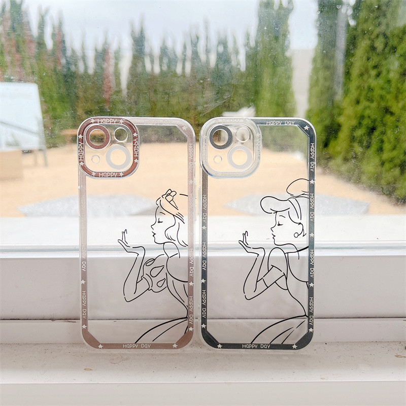 Casing Hp Samsung Antishock Transparent soft Case  lucuDisney Mickey Minnie Mouse case untuk Samsung