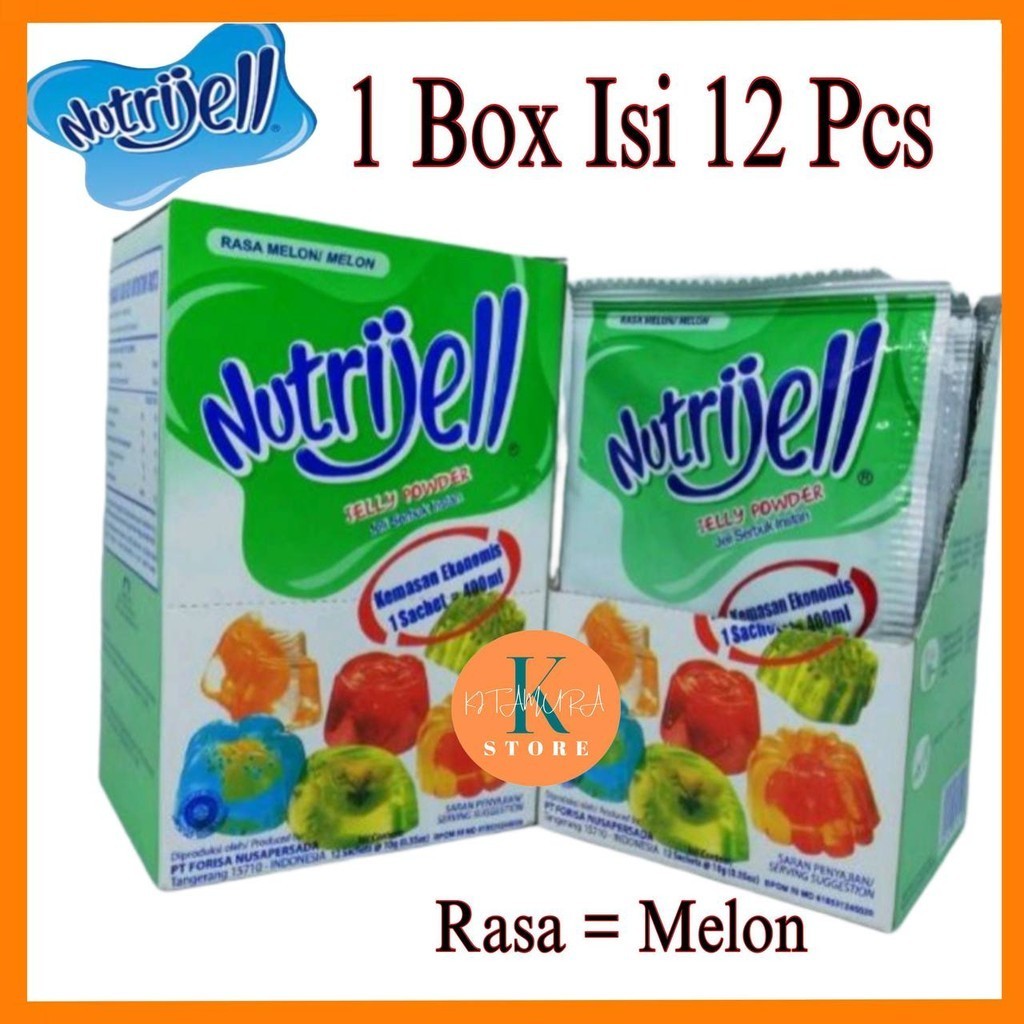 

NUTRIJELL MELON KEMASAN DUS 12X10g JELLY POWDER INSTANT AGAR AGAR