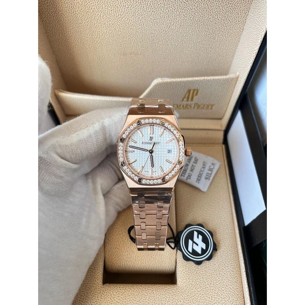 【ZF Factory】AP R.oyal O.ak Series Ladies otomatis Mechanical Watch ukuran 34mm Swiss gerakan puncak 