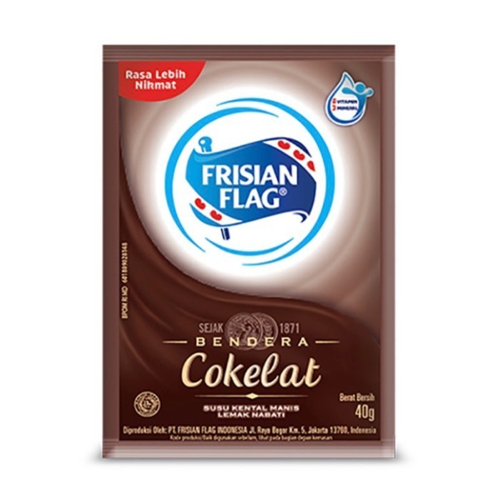 

Frisian Flag Bendera Susu Kental Manis Cokelat Sachet 38 G