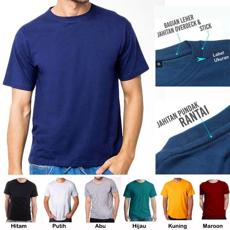 {LANGSUNG PABRIK} KAOS POLOS COMBED 24S  KAOS POLOS ATASAN