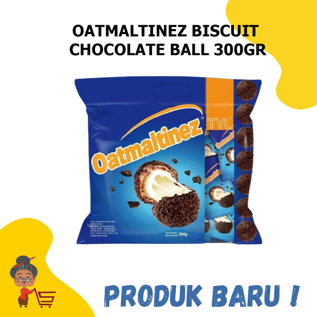 OATMALTINEZ BISCUIT CHOCOLATE BALL 300GR / OATMALTINEZ CHOCOLATE BALL 300GR