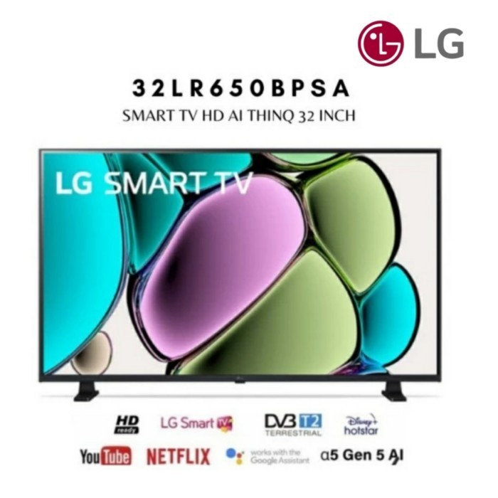 LG 32LR650 / 32LR650BPSA SMART TV 32 inch LG Smart TV HD ThinQ LR65