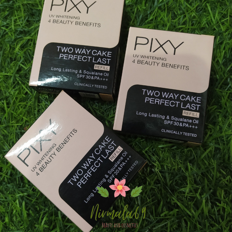 Pixy uv whitening 4 Beauty Benefits Two Way Cake Perfect Last Refill Spf30 PA++ /bedak pixy/bedak pa