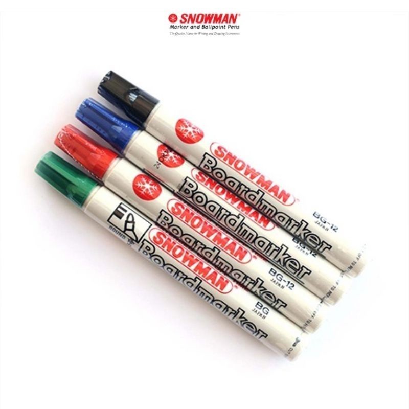 

[RP] Marker / Spidol Snowman Whiteboard BG-12 / (1 pcs) / Spidol Papan Tulis