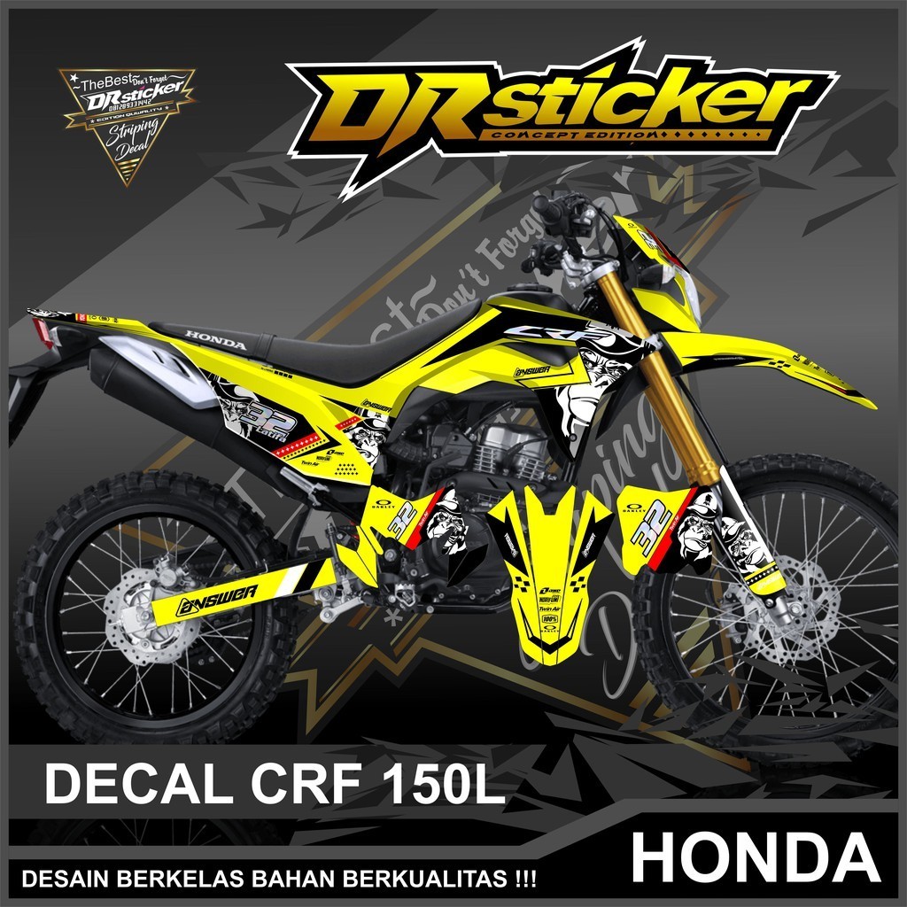 Decal Full Body CRF 150L New Desain Racing Full Body Decal CRF 150 Kombinasi Hologram