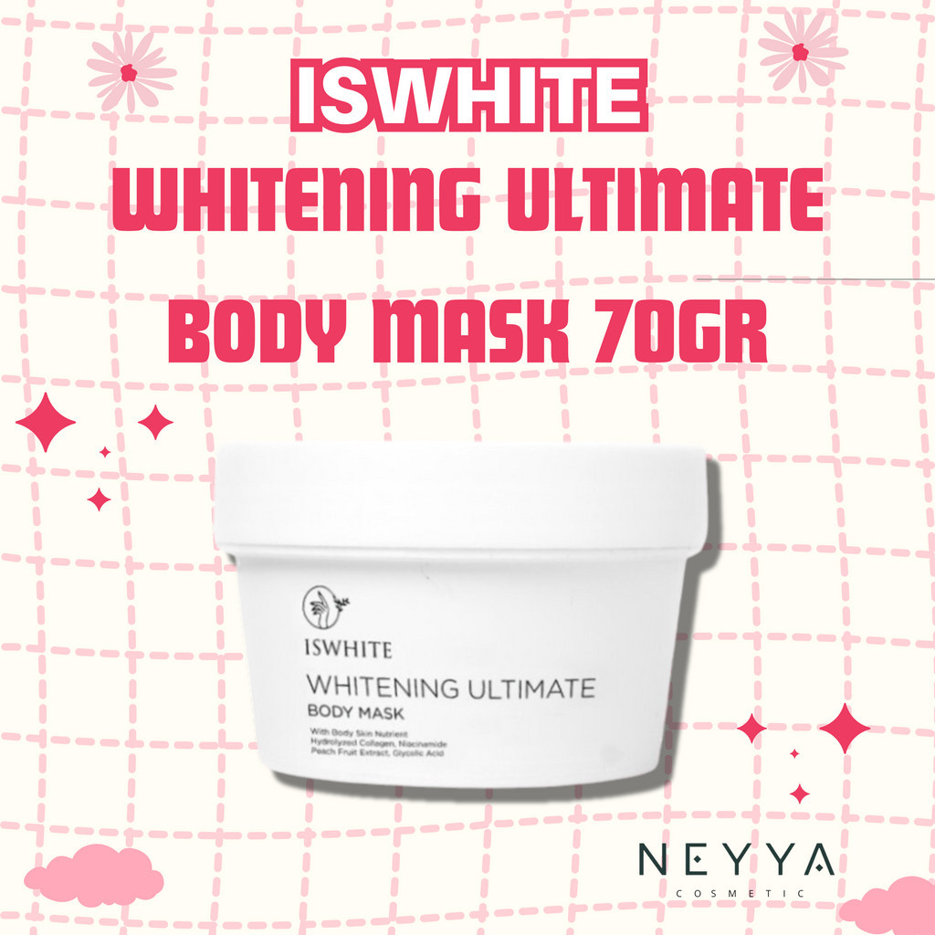 -BOS- ISWHITE Whitening Ultimate Body Mask ISWHITE Body Mask Travel Size 70gr