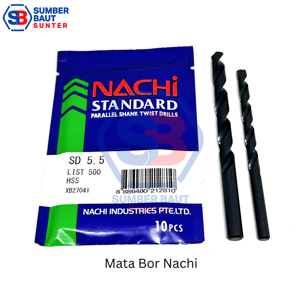 Mata Bor Besi Nachi 5,5 mm HSS M5,5