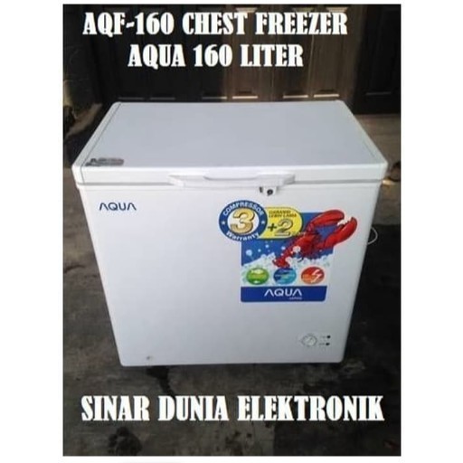 AQUA Chest Freezer / Box Freezer 150 Liter AQF-160 AQF 160 AQF160GC