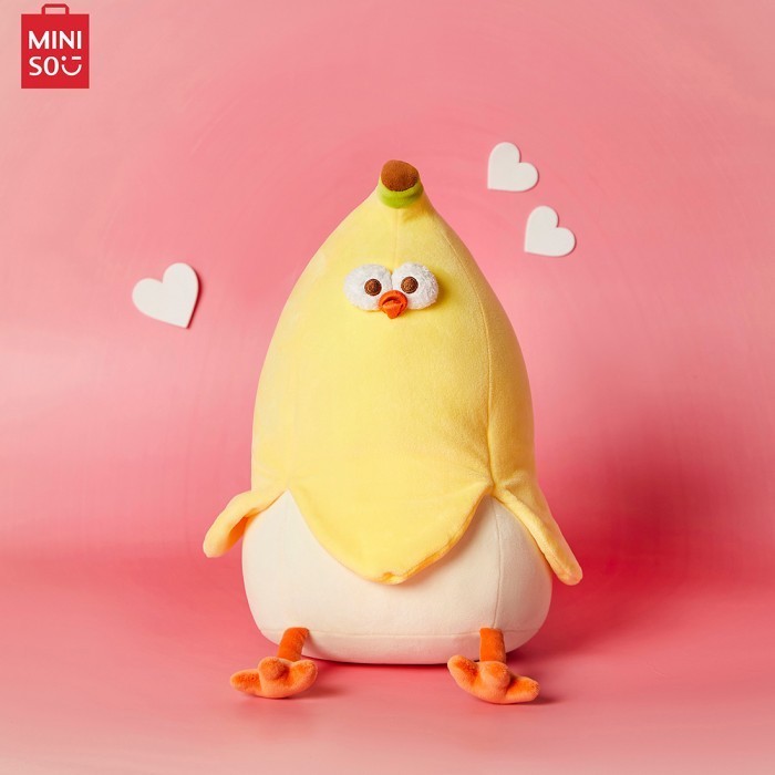 promsi toko MINISO DunDun Seri Ayam Boneka Mewah Ayam Pisang Ayam Semangka Boneka - semangka