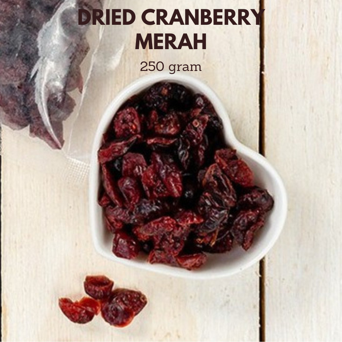 

Dried Cranberry Merah 250 gram