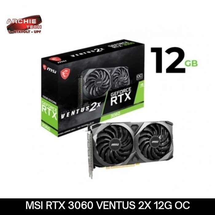 VGA MSI GeForce RTX 3060 VENTUS 2X 12G OC NVIDIA RTX3060 VGA Card