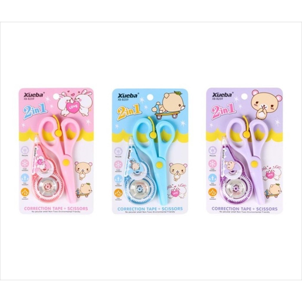 

[ATK BRO] CORRECTION TAPE ROLL B259 1 PCS + GUNTING 1 PCS