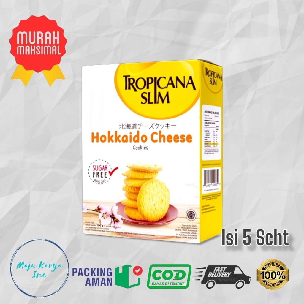 

Tropicana Slim Cookies Hokkaido Cheese 100G isi Sachet