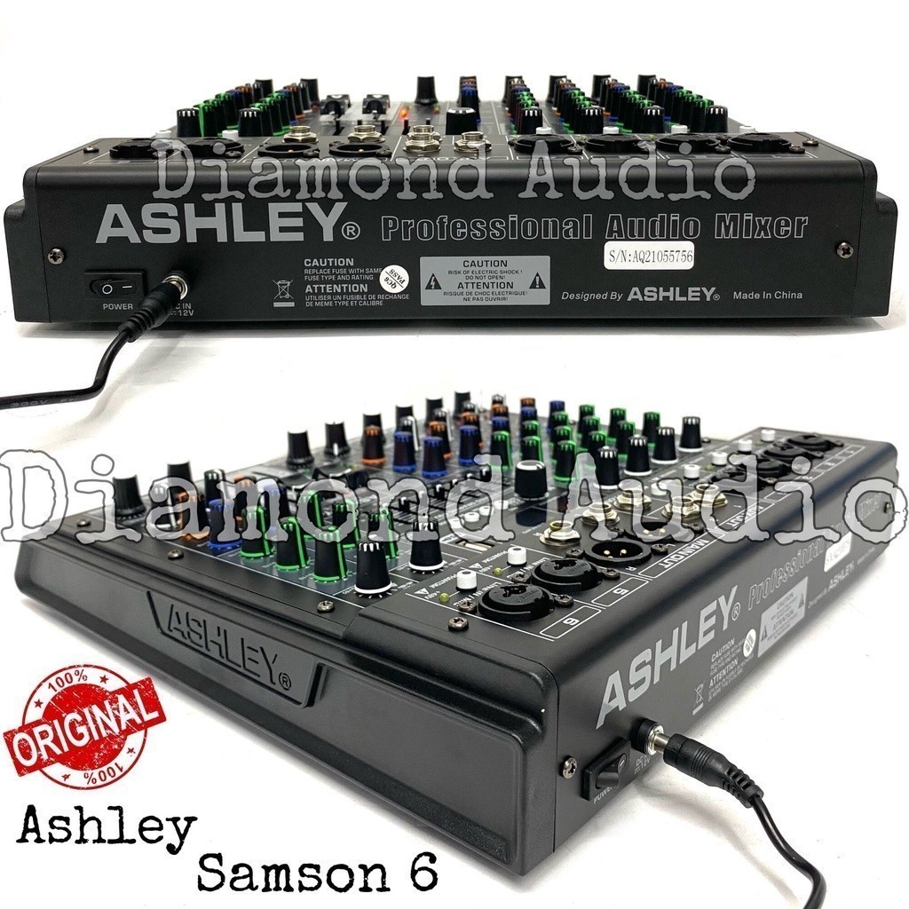 Cuci Gudang Mixer Audio Ashley Samson 4 6 dan 8 Channel Usb Bluetooth Original Mixing Samson4 Samson6 Samson8 ( Bayar Ditempat )