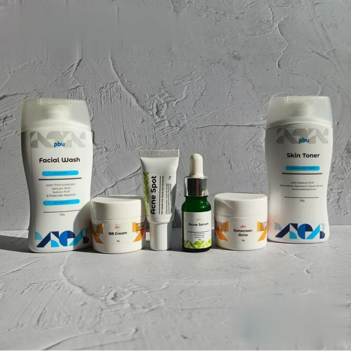 PAKET ACNE PBU | PAKET PERAWATAN WAJAH KHUSUS WAJAH BERJERAWAT SERIES