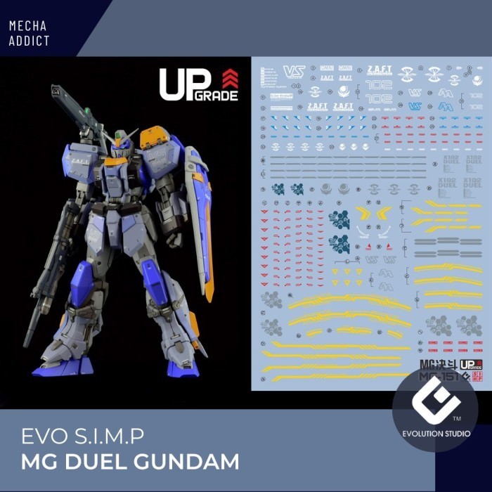 Water Slide Decal MG Duel Gundam by EVO SIMP