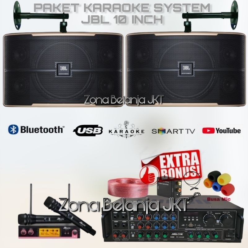 BIG SALE RAMADAN PAKET SOUND KARAOKE SPEAKER JBL PASION 10 10 INCH AMPLIFIER USB BLUETOOTH MIC WIREL