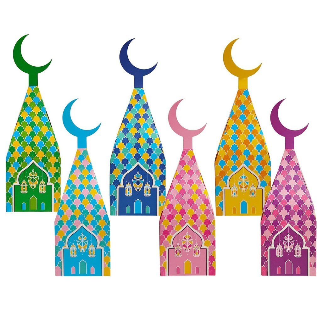 

BOX KOTAK SOUVENIR KEMASAN CANDY PERMEN KOTAK COKLAT BENTUK BULAN SABIT EDISI LEBARAN EID MUBARAK HARA RAYA IDUL FITRI