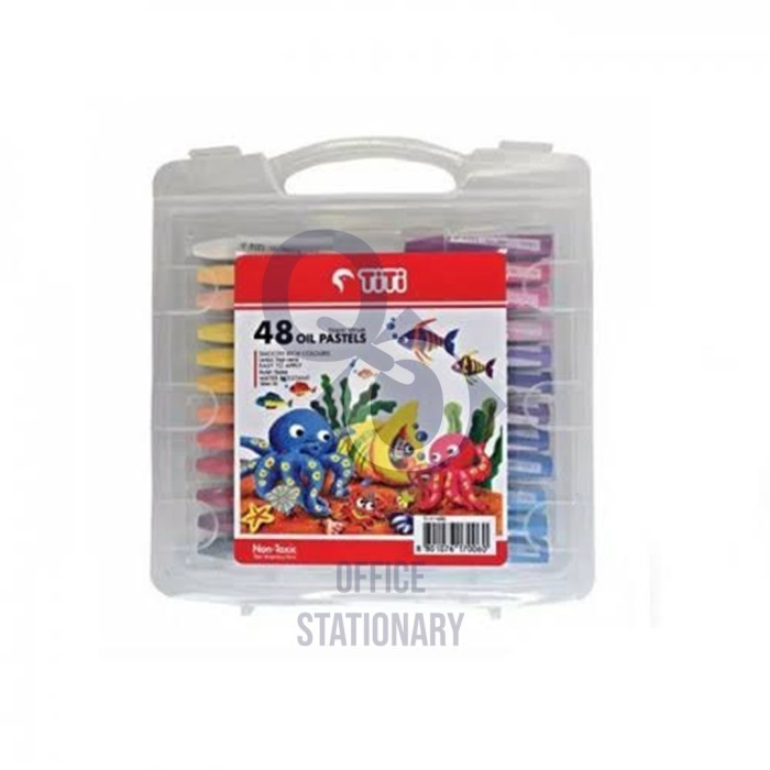 

Titi crayon oil pastel joyko crayon 48 warna / Crayon titi 48 warna