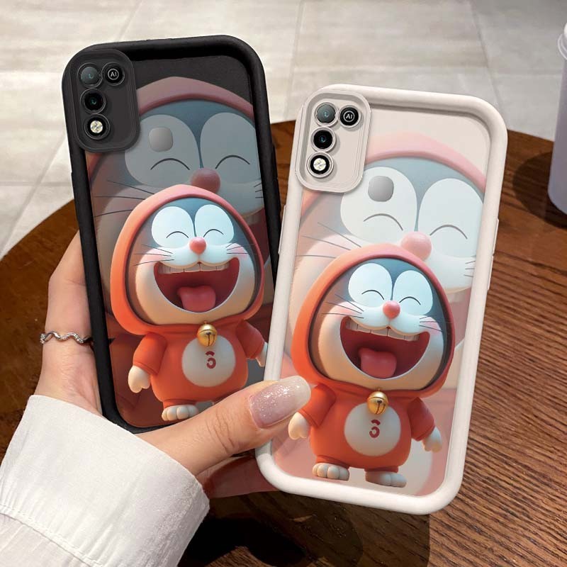 Case For Infinix Hot 10 Play Lite 11 30 NFC 30i Note Pro X6833B Casing HP Softcase Kesing Cesing Phone Soft Cassing Untuk Anime Happy Doraemon Of Tourism Silicone Chasing Cashing Sofcase