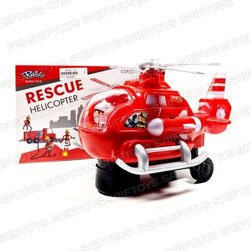 [ Free Batrai ]Mainan anak Helicopter Rescue/Helicopter Kebakaran)Mainan Helicopter