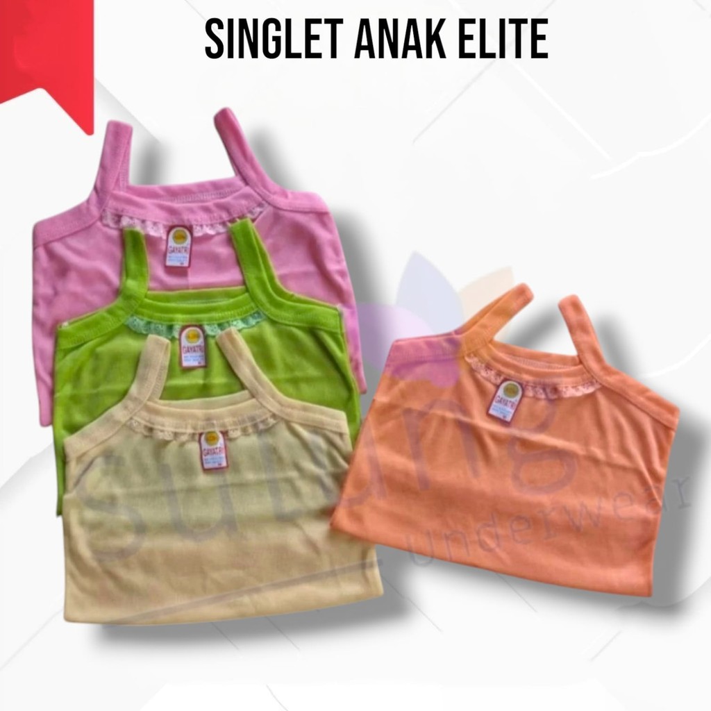 Tanktop Kaos Dalam Renda Wanita Anak Remaja Dewasa