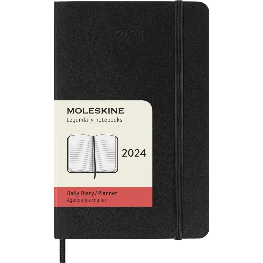 

ANDMA Moleskine 2025 Daily Planner/Agenda/Journal - Softcover Edition - Black, Pocket