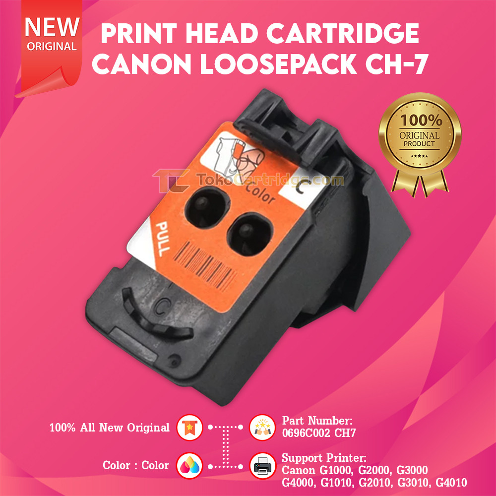 Print Head Canon BH7 Hitam CH7 Warna Tanpa Tinta Printhead Cartridge BH-7 Black CH-7 Color Loosepack