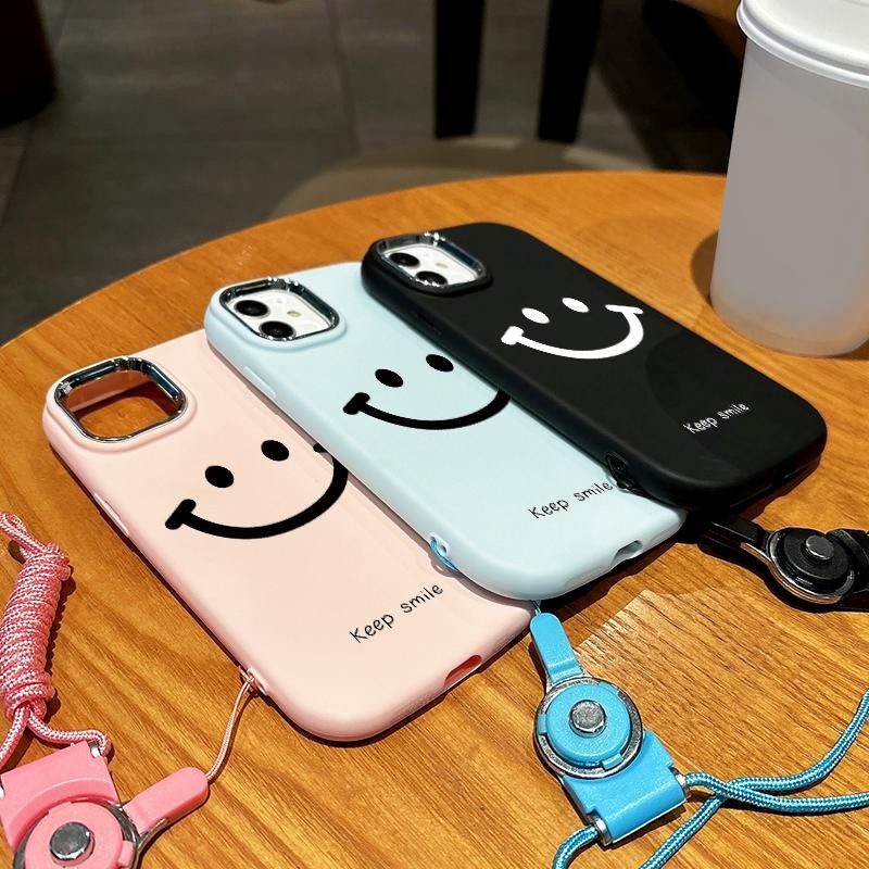 Casing For Samsung A32 5G A34 M32 Case Silikon Oval Metal Lens Simple Smile Miguncase
