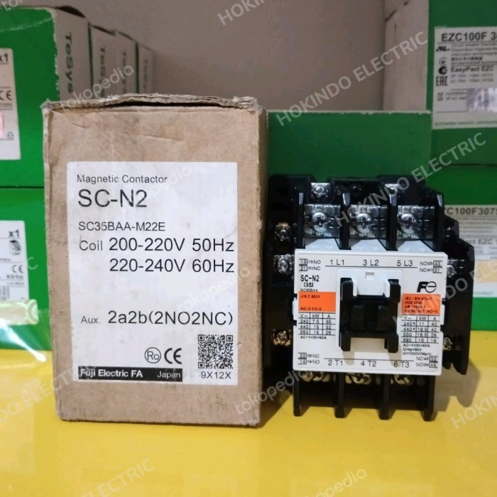 CONTACTOR / KONTAKTOR FUJI SC-N2 220V SC-N2 FUJI SC-N2 ORIGINAL JAPAN