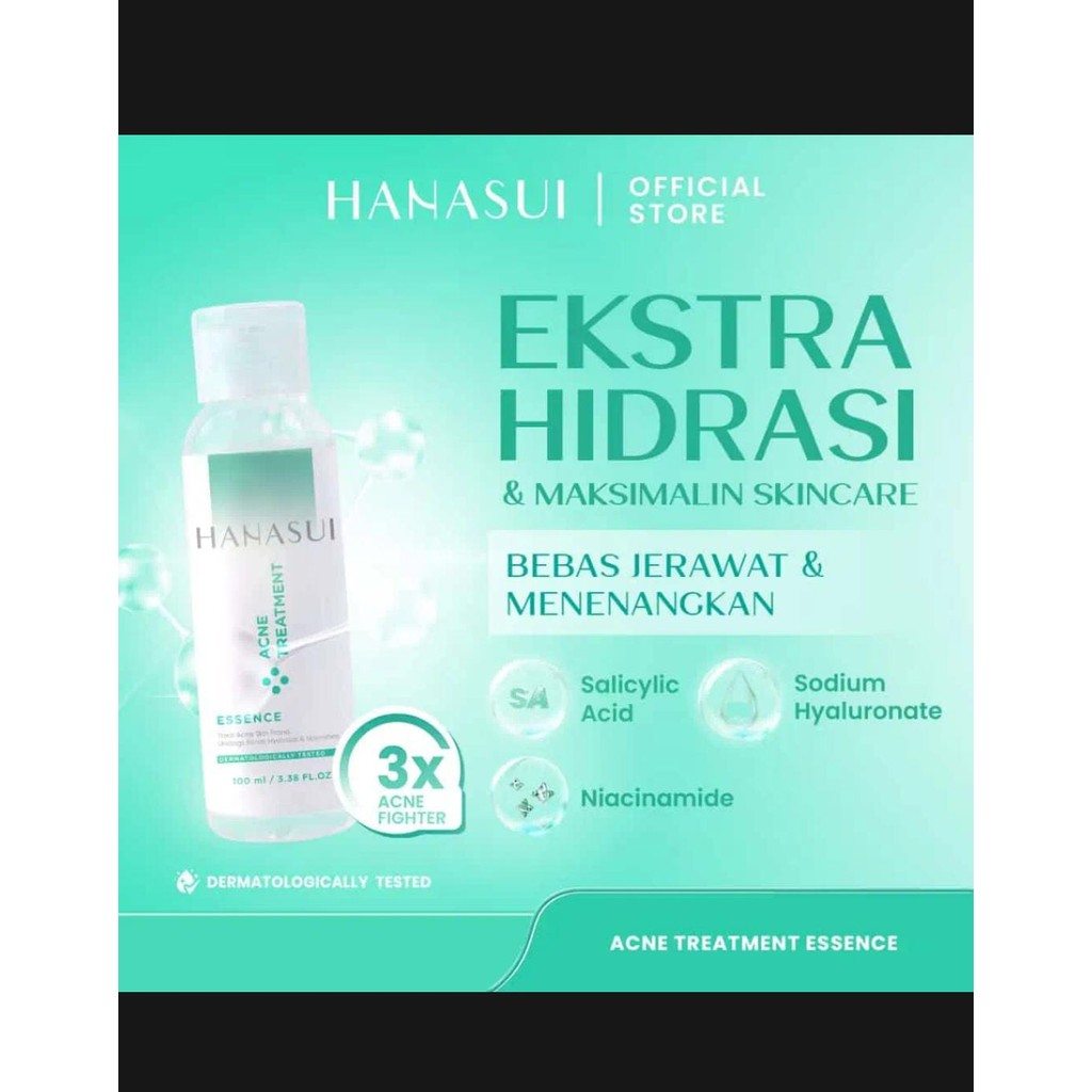 HANASUI ACNE TREATMENT  ESSSENCE TREAT ACNE SKIN PRONE/PENYEGAR HANASUI SERIES ACNE/HANASUI TONER ES