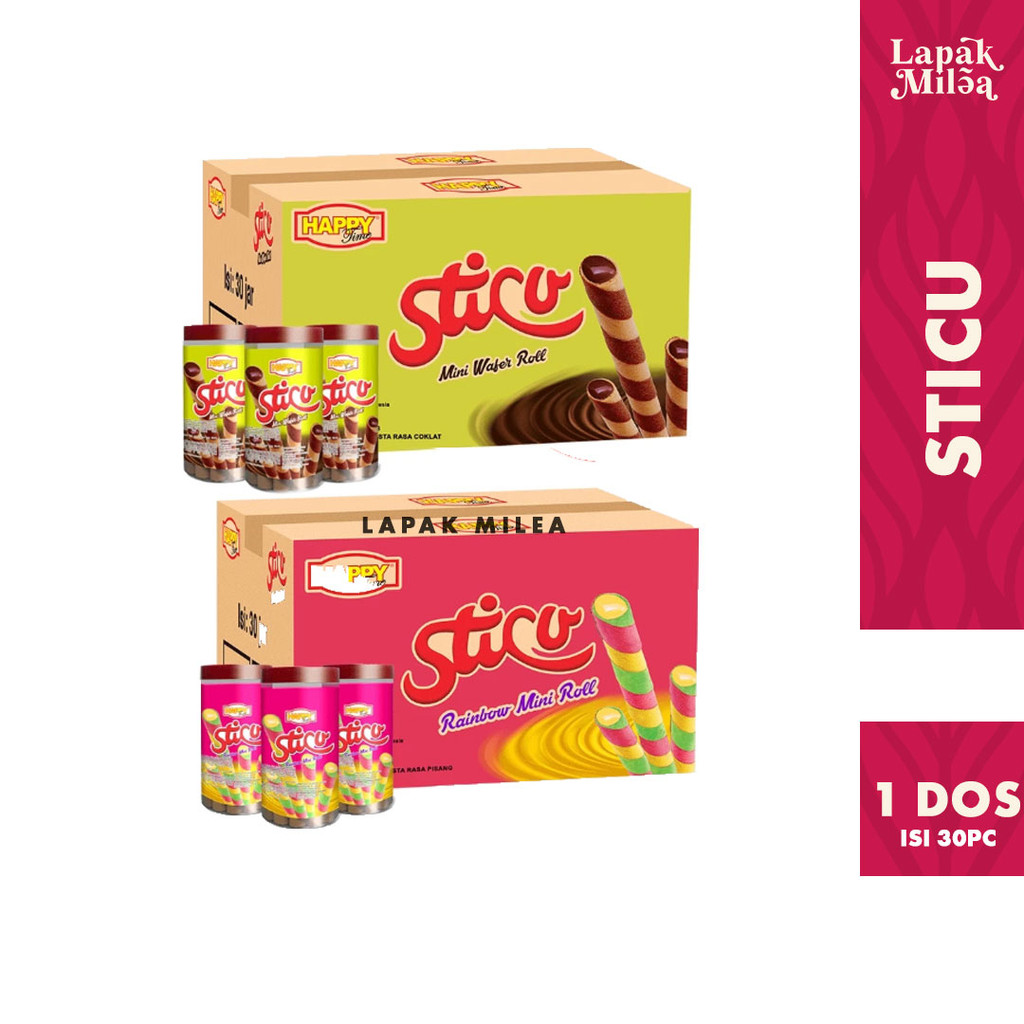 

[1 DUS ISI 30PC] Happy Time Astor Sticu Mini Wafer Roll Chocolate