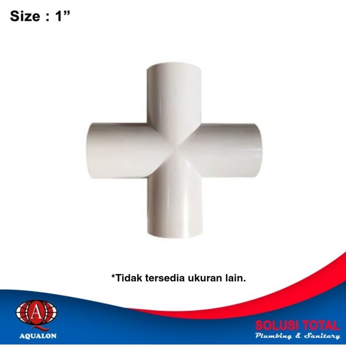 Cross Tee Sambungan Tee 4 Way Ukuran 1" AQUALON HIDROPONIK