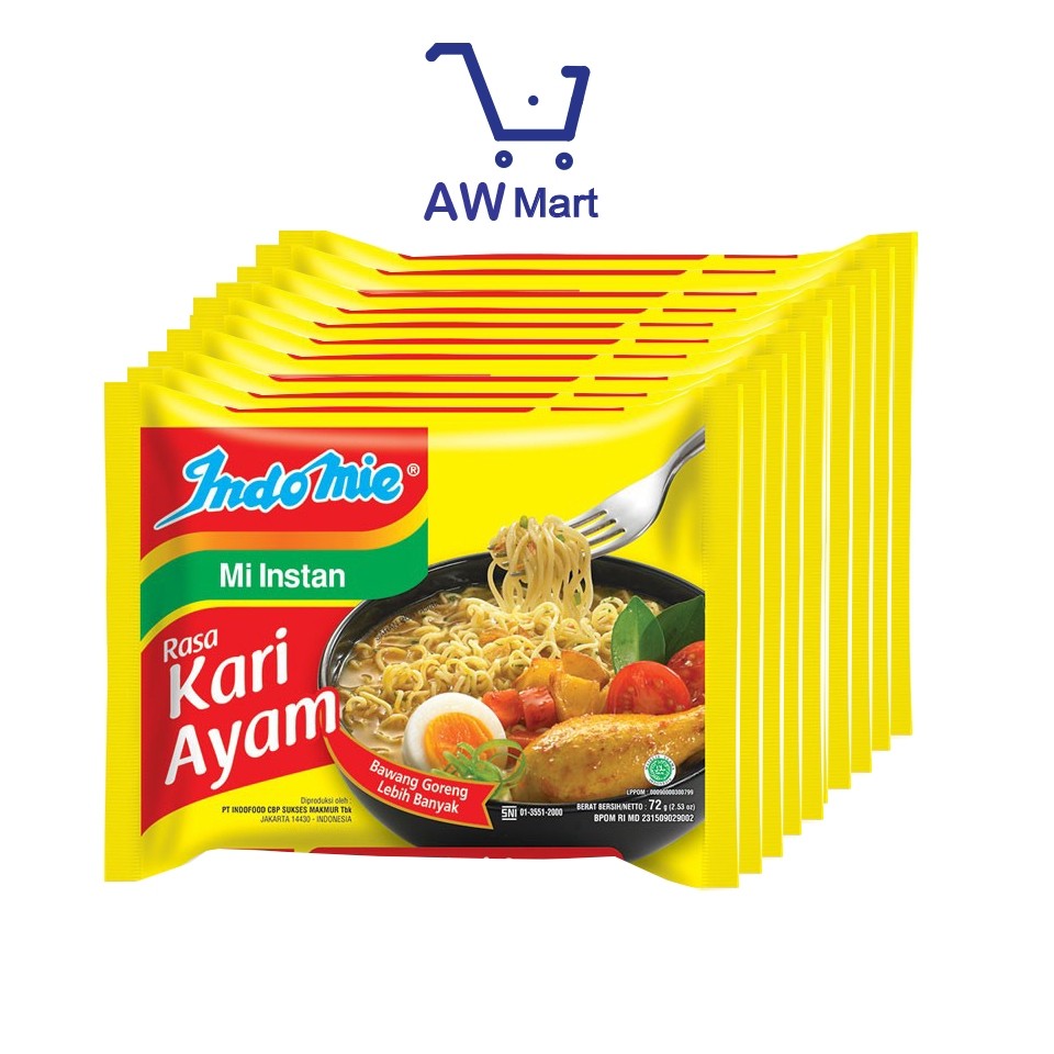 

10 PCS - INDOMIE KARI AYAM