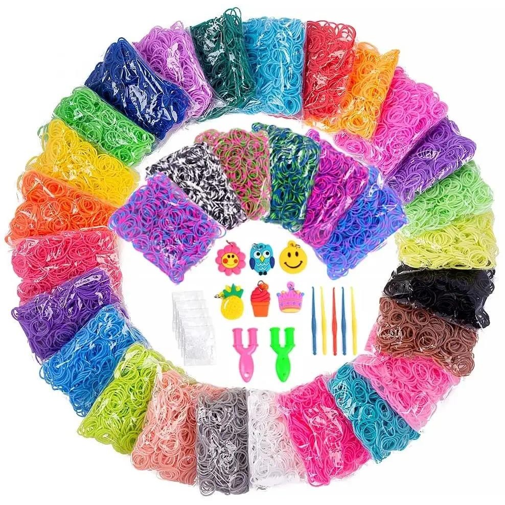 

Loom Rubber Band Refill Kit In 31 Colors,Weaving Bracelet Making Kit for Kids Weaving DIY Crafting Gift Loom Bands Craft