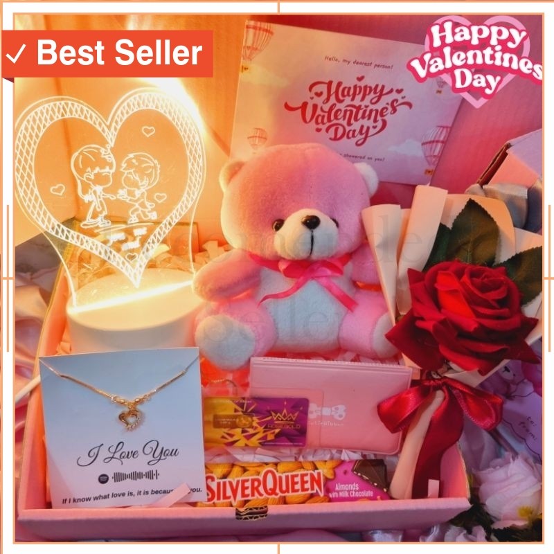 

Hampers Keren KReatif Murah Kekinian / Hampers Valentine Hadiah Cewek / Kado Anniversary Pacar / Giftbox Buket Bunga Boneka Teddy