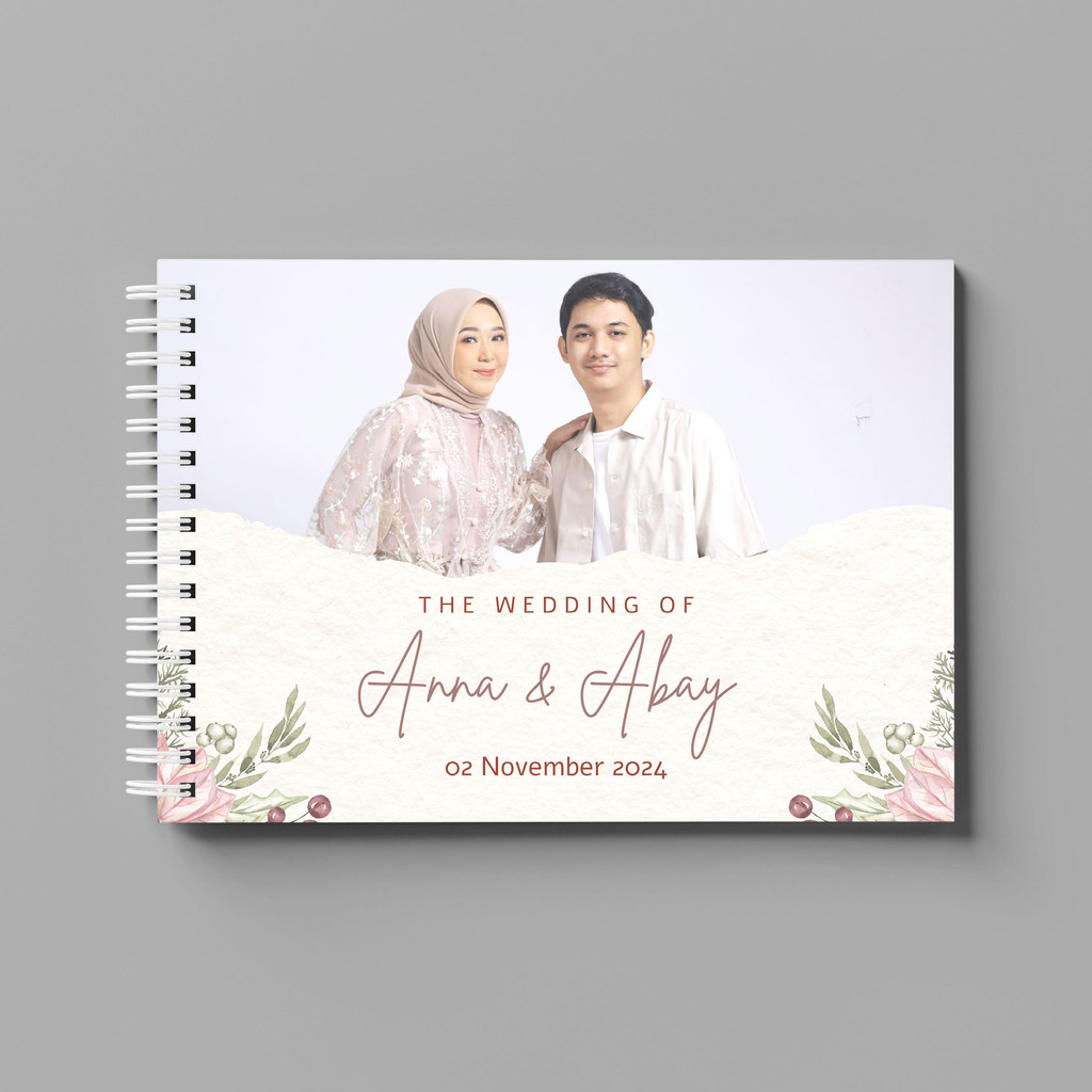 

Aneka Custom Buku Tamu Pernikahan GBCF4 - Soft Cover Guest Book Guestbook Minimalis