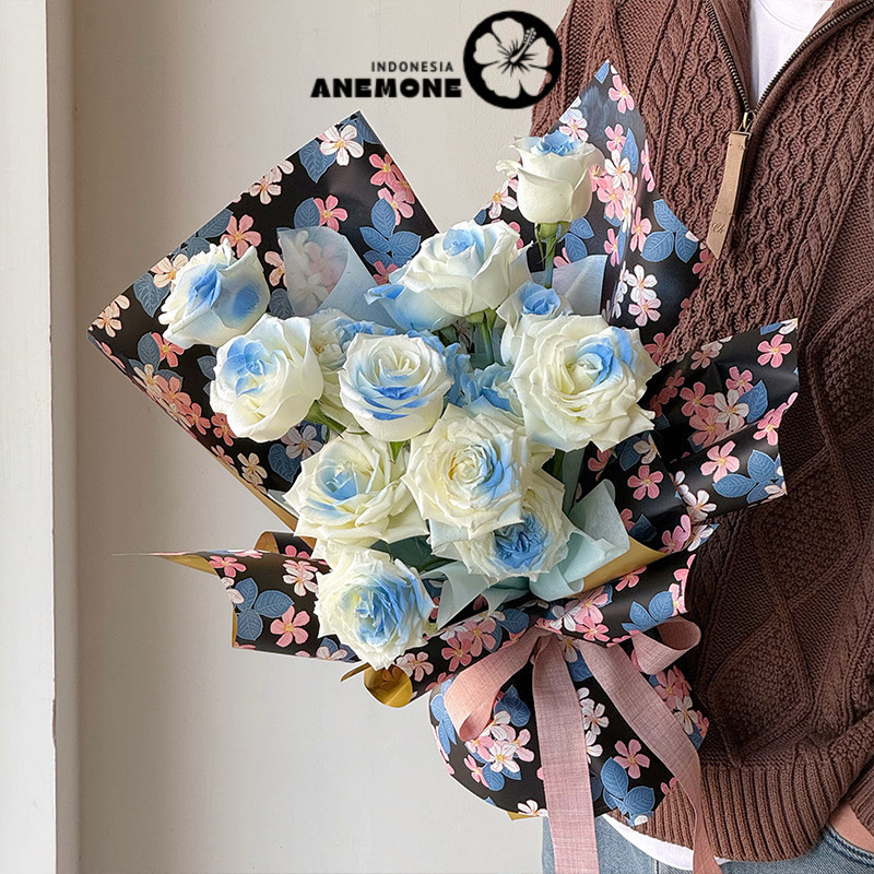 

ANEMONE - FL45 JAPAN Kertas Bunga Paper Buket Motif Cellophane