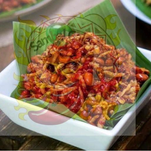 

Teri kacang Balado Pedas Level asli kacang