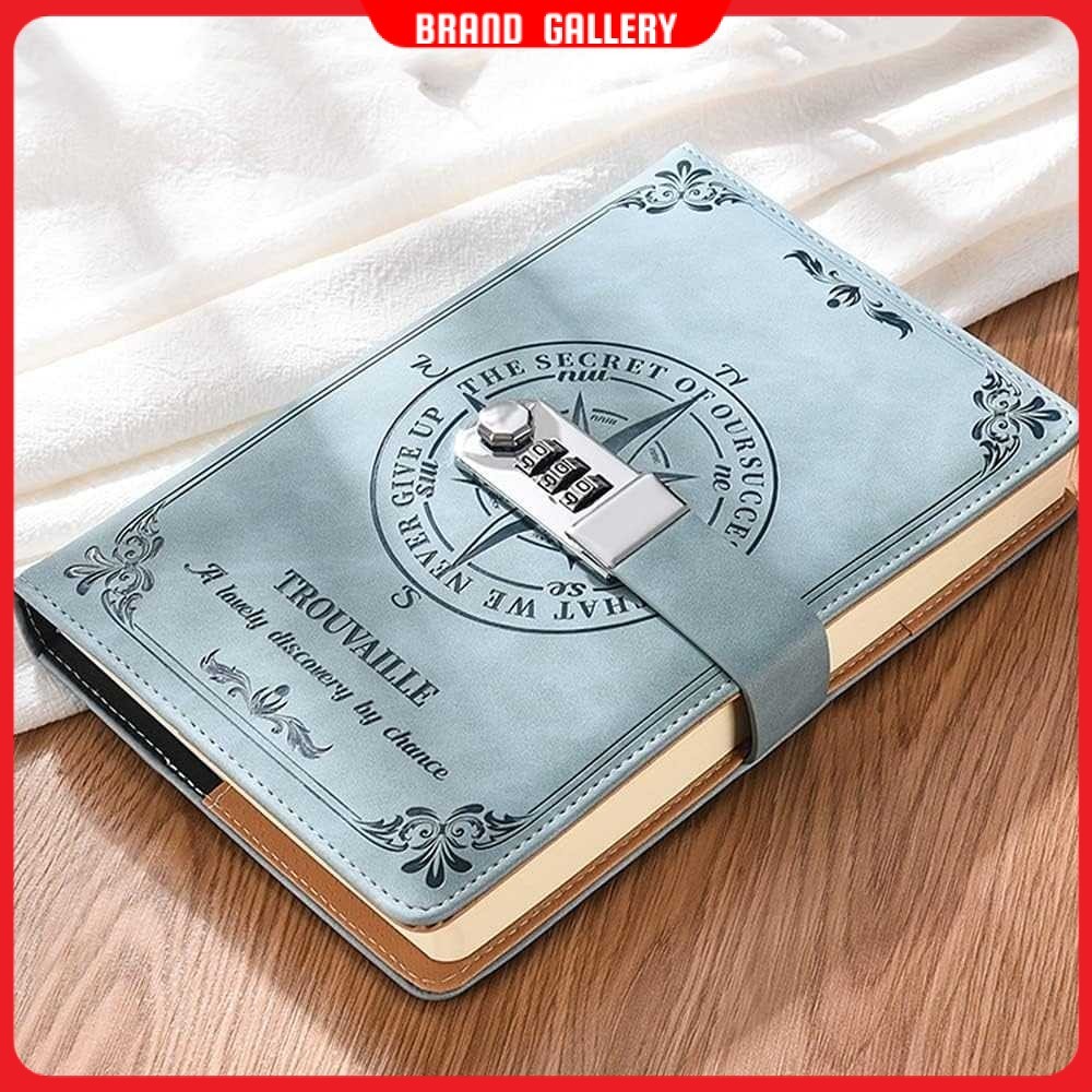 

Toddi Buku Jurnal Leather Diary 200 Halaman Grid A5 with Lock - TD22