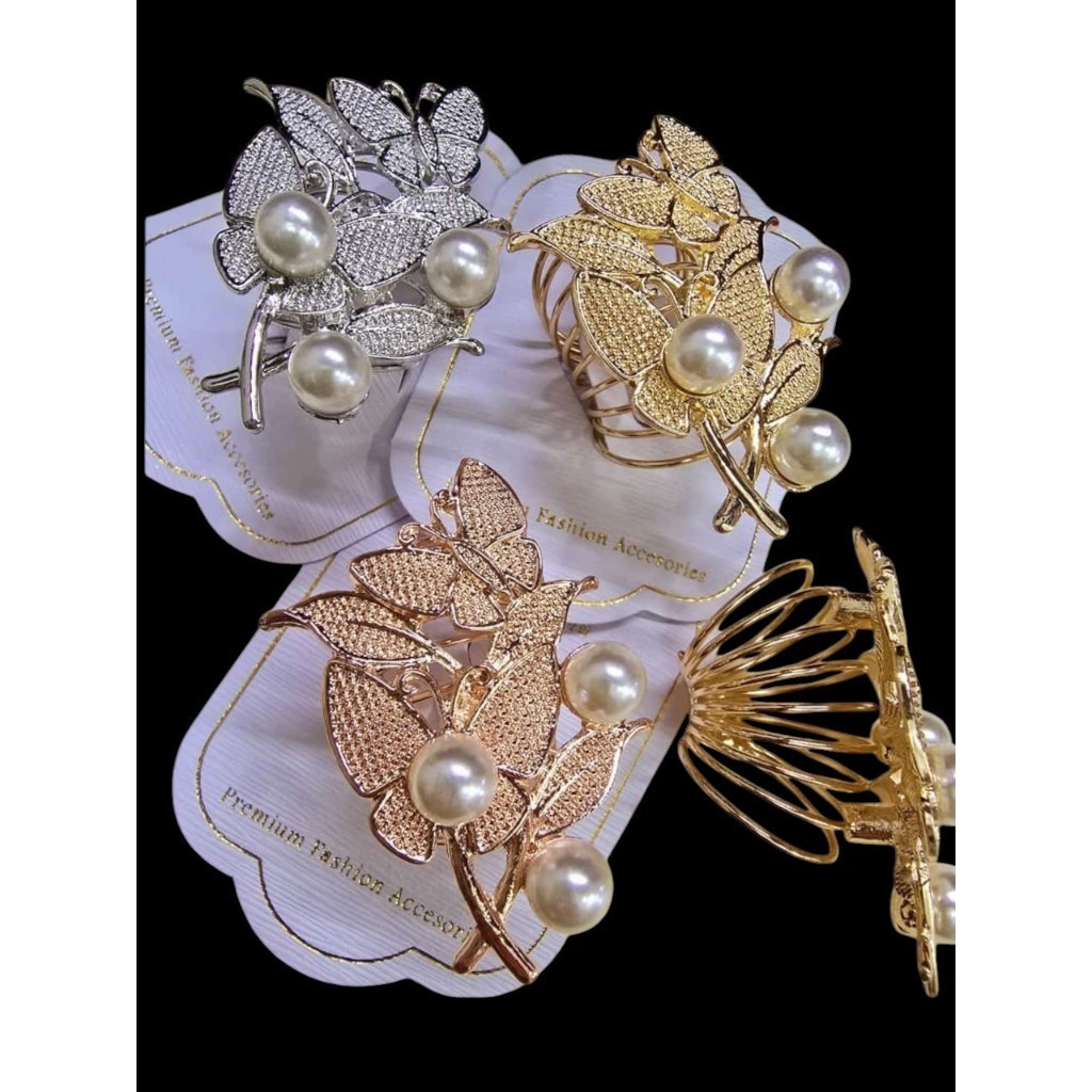 Kolong Hijab Permata Cantik / Ring Jilbab Mutiara / Kolong Ring Cincin Jilbab Termurah Aksesories