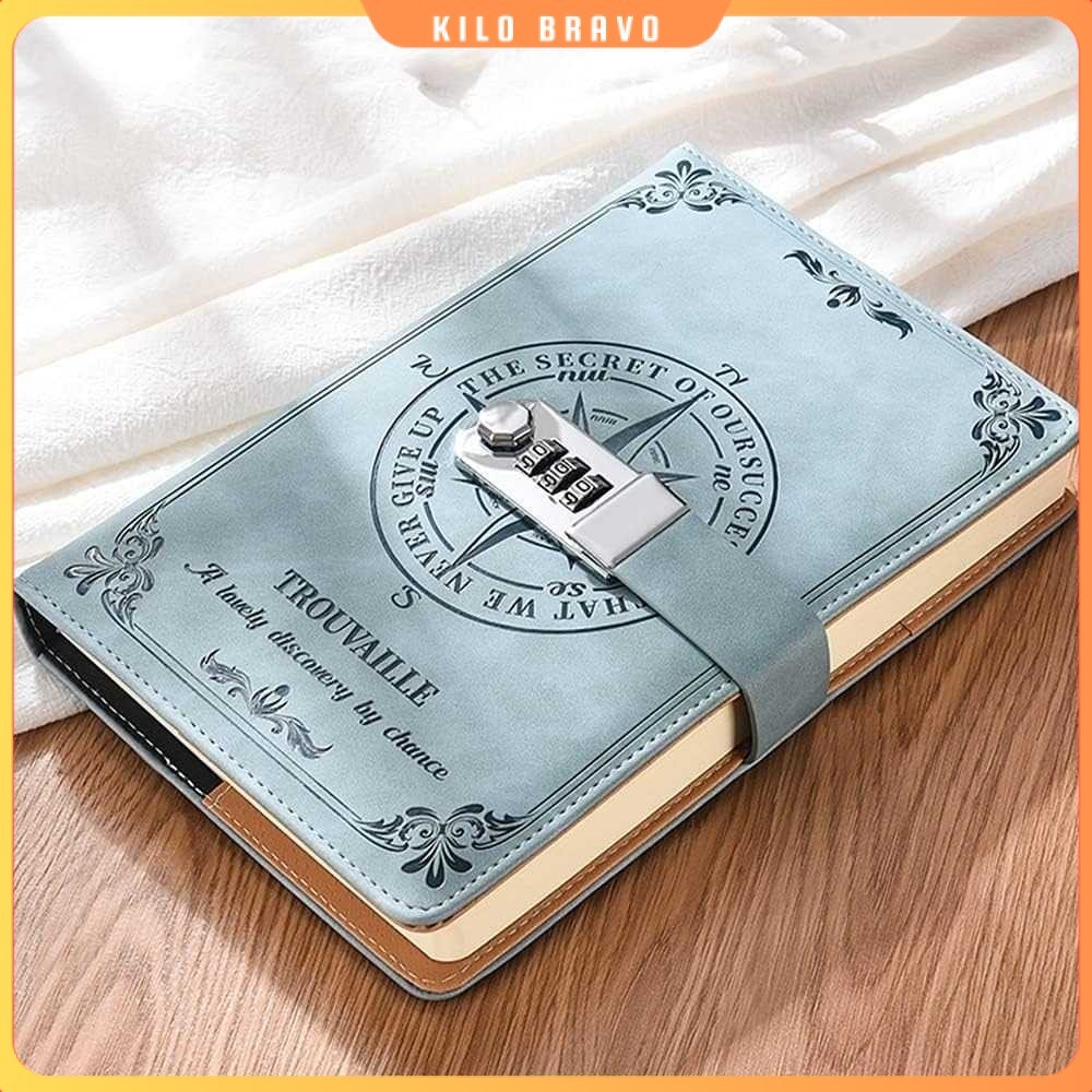 

Toddi Buku Jurnal Leather Diary 200 Halaman Grid A5 with Lock - TD22