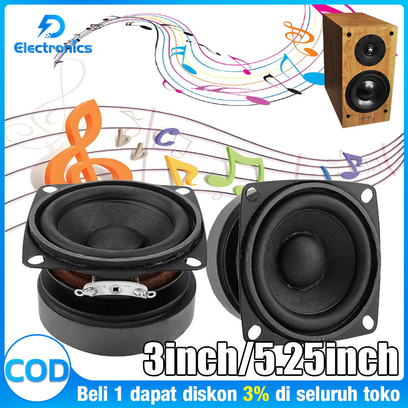 【READY YA】 5.25 Inch 4Ω 25W HIFI Full Range Speaker Speaker Mini Woofer Speaker Audio Subwoofer Loud