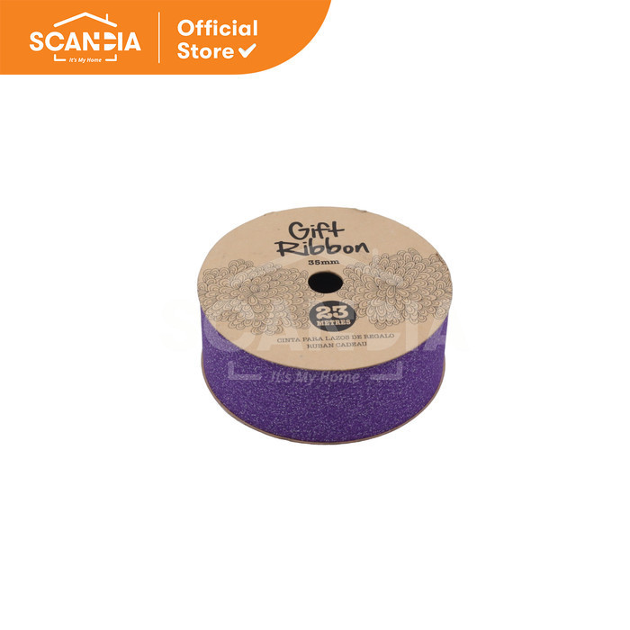 

SCANDIA Pita Kado Ribbon Glitter 35 Mm x 22.9 M Dark Purple (SW0143)