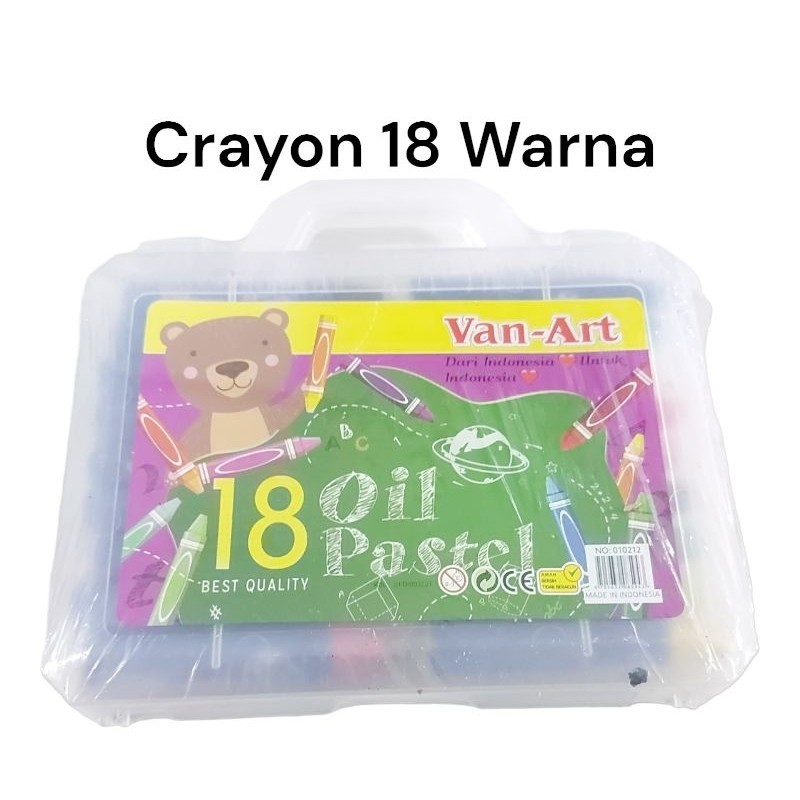 

Crayon Oil Pastel || Crayon 18 Warna Van-art