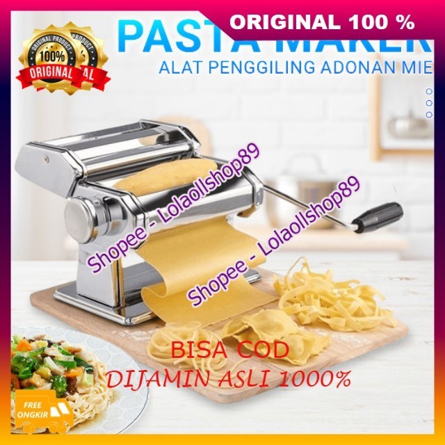 Pasta Maker Atlas Gilingan Mie Molen Pangsit Alat Penggiling Atau Pembuat Adonan Mie 100% ASLI ORIGI