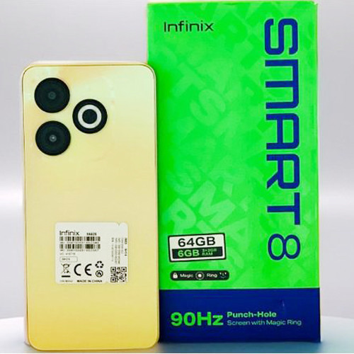 Infinix Smart 8 Ram 4 Rom 128GB  || Ram 3GB Rom 64GB( Second )